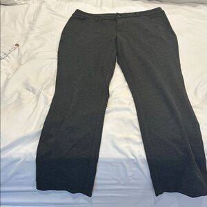 Christopher & Banks Charcoal Ponte Knit Dress Pants